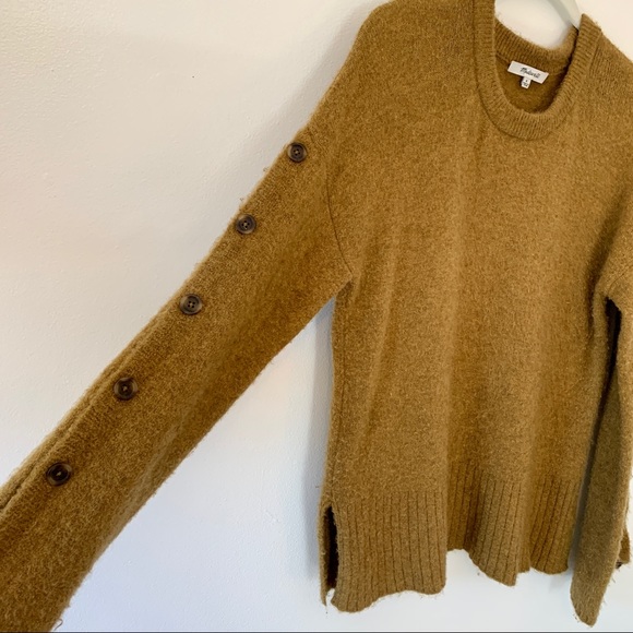 Madewell Button-Sleeve Pullover Sweater - Picture 2 of 11
